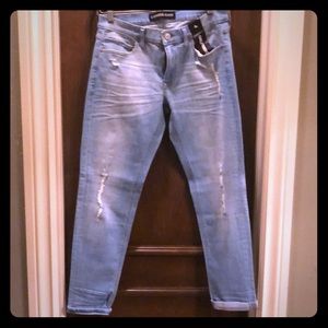 Express Girlfriend Crop Jeans